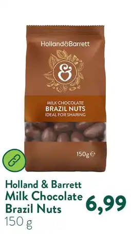 Holland & Barrett Milk Chocolate Brazil Nuts aanbieding