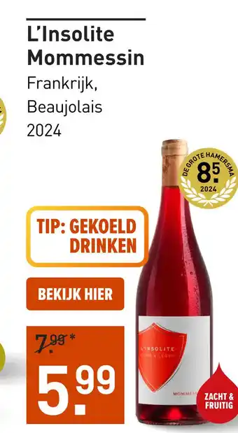 Gall & Gall L'Insolite Mommessin 75CL aanbieding