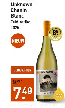 Gall & Gall Unknown Chenin Blanc 75CL aanbieding