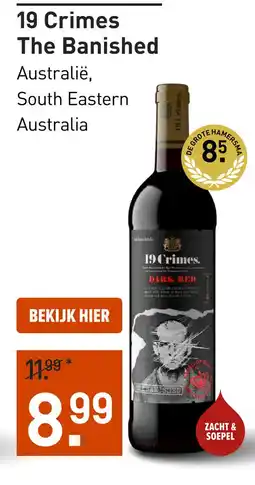 Gall & Gall 19 Crimes The Banished 75CL aanbieding