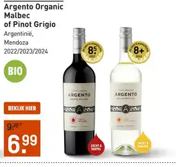 Gall & Gall Argento Organic Malbec 75CL aanbieding