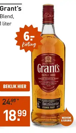 Gall & Gall Grant's 100CL aanbieding