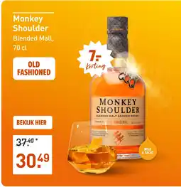 Gall & Gall Monkey Shoulder 70CL aanbieding
