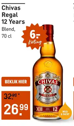 Gall & Gall Chivas Regal 12 Years 70CL aanbieding