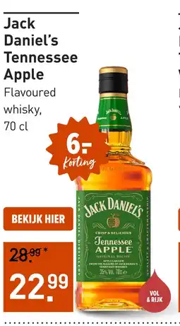 Gall & Gall Jack Daniel's Tennessee Apple 70CL aanbieding
