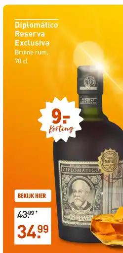 Gall & Gall Diplomatico Reserva Exclusiva 70CL aanbieding