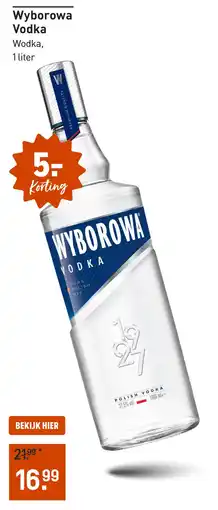 Gall & Gall Wyborowa Vodka 100CL aanbieding