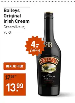 Gall & Gall Baileys Original Irish Cream 70CL aanbieding