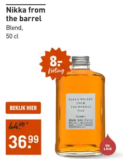 Gall & Gall Nikka from the barrel 50CL aanbieding