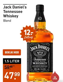 Gall & Gall Jack Daniel's Tennessee Whiskey 150CL aanbieding