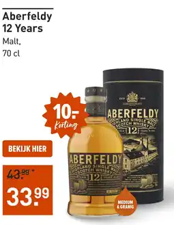 Gall & Gall Aberfeldy 12 Years 70CL aanbieding