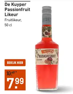 Gall & Gall De Kuyper Passionfruit Likeur 50CL aanbieding