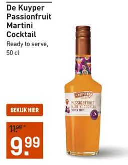 Gall & Gall De Kuyper Passionfruit Martini Cocktail 50CL aanbieding