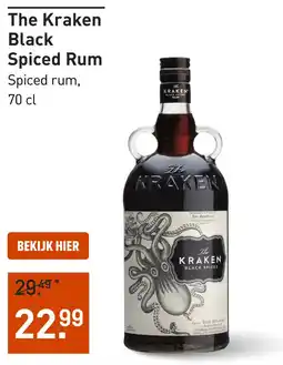 Gall & Gall The Kraken Black Spiced Rum 70CL aanbieding