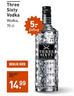 Gall & Gall Three Sixty Vodka 70CL aanbieding