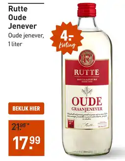 Gall & Gall Rutte Oude Jenever 100CL aanbieding