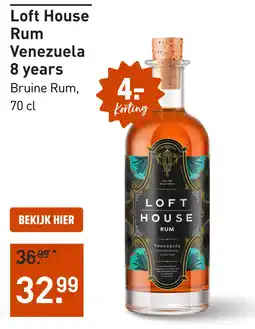 Gall & Gall Loft House Rum Venezuela 8 years 70CL aanbieding