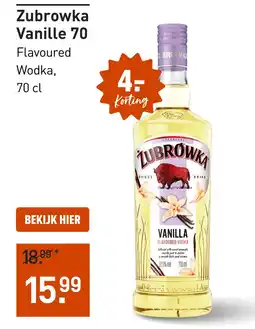 Gall & Gall Zubrówka Vanilla 70CL aanbieding