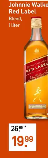 Gall & Gall Johnnie Walker Red Label 100CL aanbieding