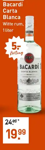 Gall & Gall Bacardí Carta Blanca 100CL aanbieding