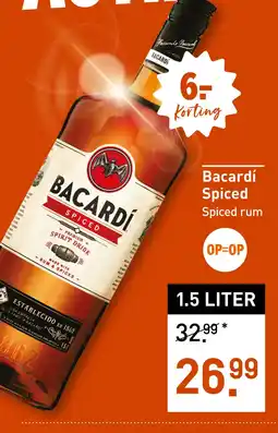 Gall & Gall Bacardí Spiced 150CL aanbieding
