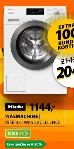 Expert Miele WEB 375 WPS Excellence PowerWash aanbieding