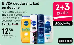 Etos NIVEA deodorant, bad en douche aanbieding
