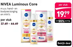 Etos Nivea Luminous Core aanbieding