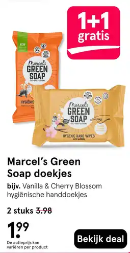 Etos Marcel's Green Soap Doekjes aanbieding