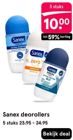 Etos Sanex Deorollers aanbieding