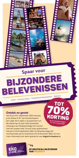 Ekoplaza Ontdek en geniet aanbieding