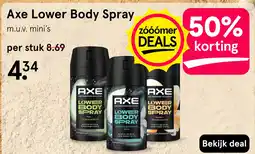 Etos Axe Lower Body Spray aanbieding