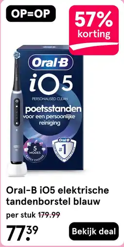 Etos Oral-B i05 elektrische tandenborstel blauw aanbieding