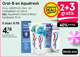 Etos Oral-B en Aquafresh aanbieding