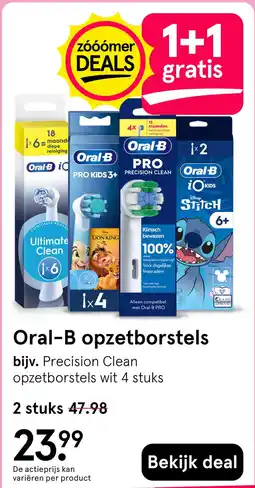 Etos Oral-B opzetborstels aanbieding