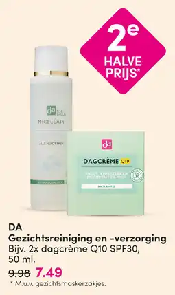 DA DA Gezichtsreiniging en -verzorging aanbieding
