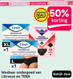 Etos Wasbaar ondergoed van Libresse en TENA aanbieding