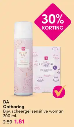DA DA Ontharing aanbieding