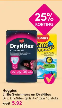 DA Huggies Little Swimmers en DryNites aanbieding