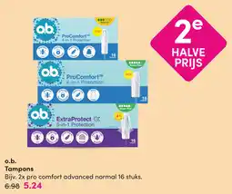DA o.b. Tampons aanbieding