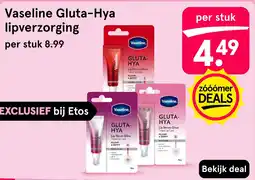 Etos Vaseline Gluta-Hya lipverzorging aanbieding