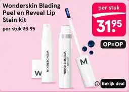 Etos Wonderskin blading peel en reveal lip aanbieding