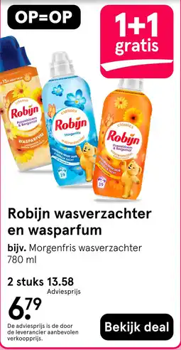 Etos Robijn wasverzachter en wasparfum aanbieding
