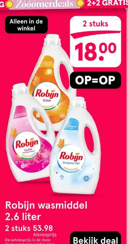 Etos Robijn wasmiddel aanbieding