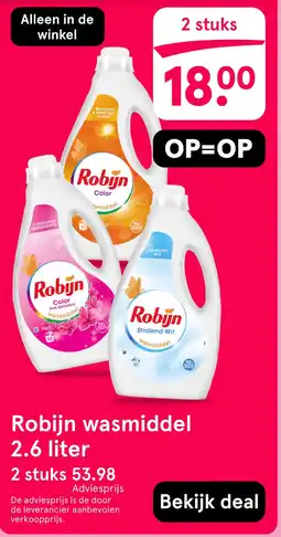 Etos Robijn wasmiddel aanbieding