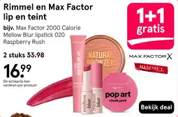 Etos Rimmel en Max Factor lip en teint aanbieding