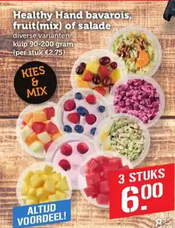 Coop Healthy Hand bavarois, fruit(mix) of salade aanbieding