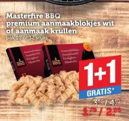 Coop Masterfire BBQ premium aanmaakblokjes wit of aanmaak krullen aanbieding