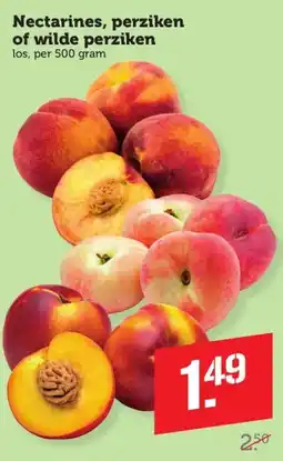 Coop Nectarines, perziken of wilde perziken aanbieding