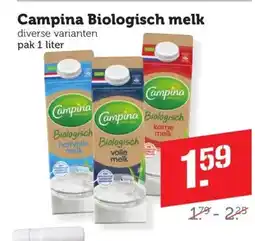 Coop Campina Biologisch melk aanbieding